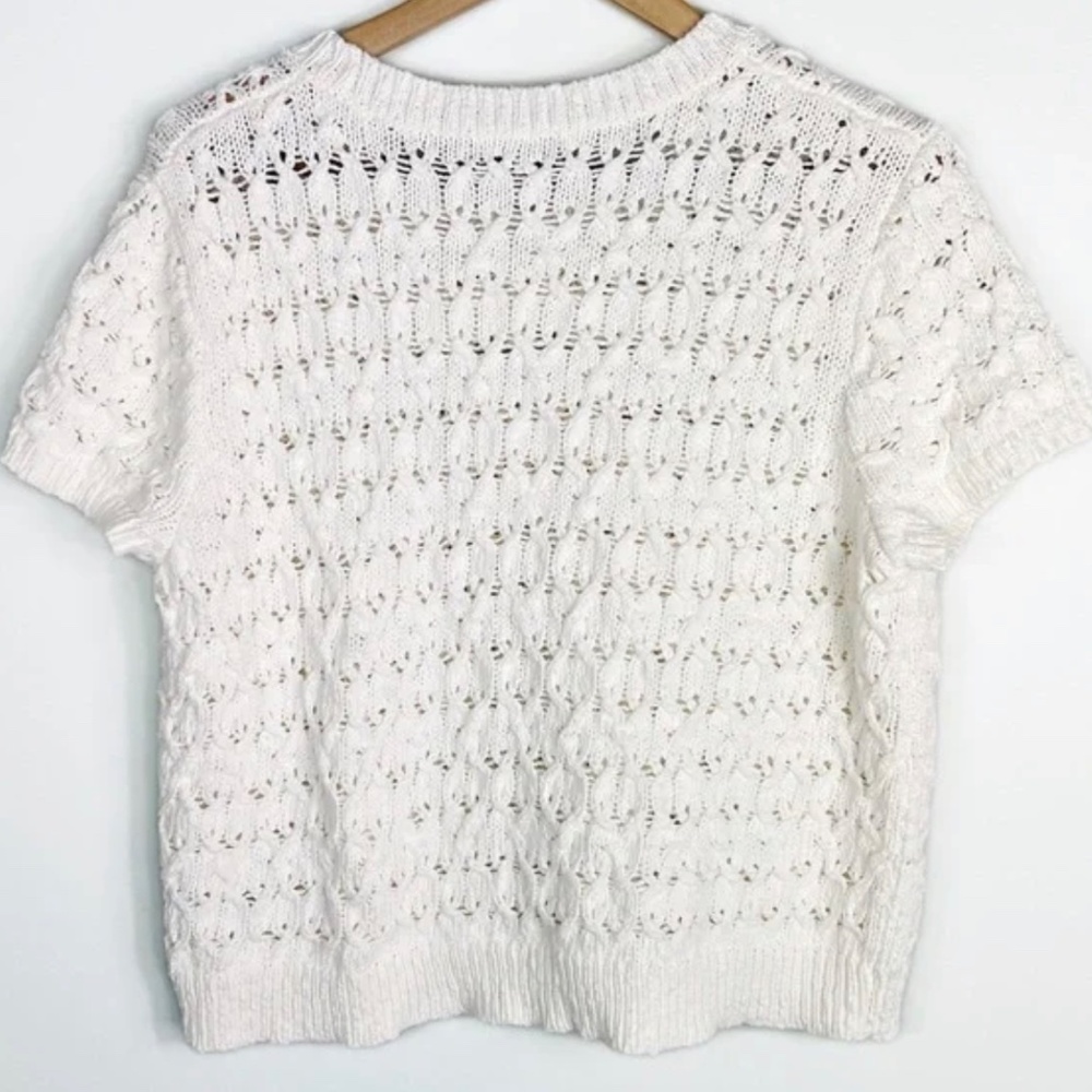 Madewell Carrington Cropped Boxy Sweater Tee - Picture 2 of 4